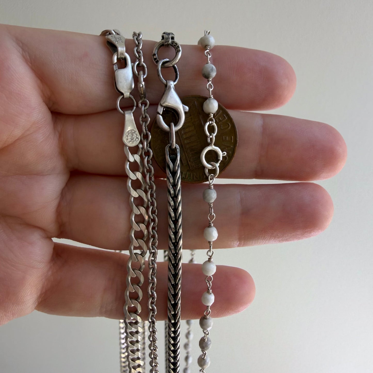 LIKE A LIVE // sterling silver pendant chains