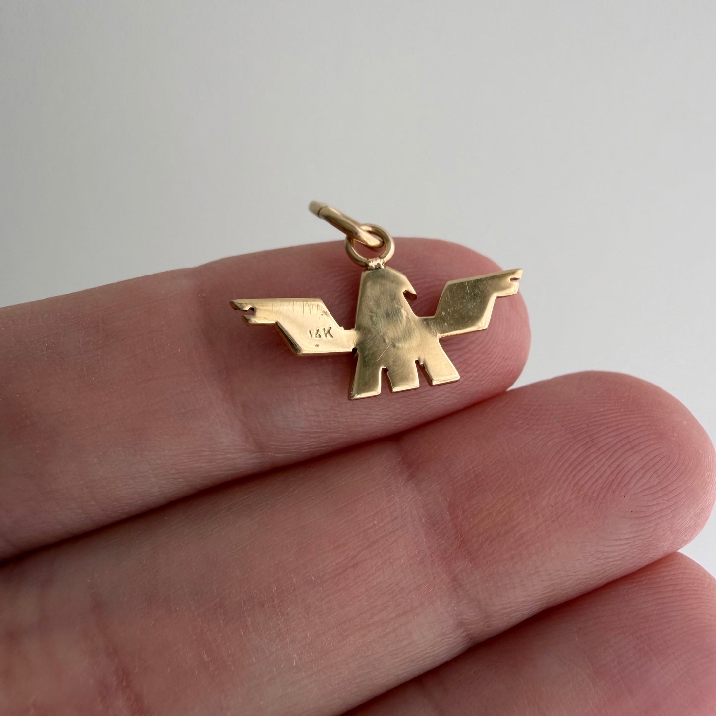 reimagined V I N T A G E // take flight / 14k thunderbird tie tack conversion / a pendant