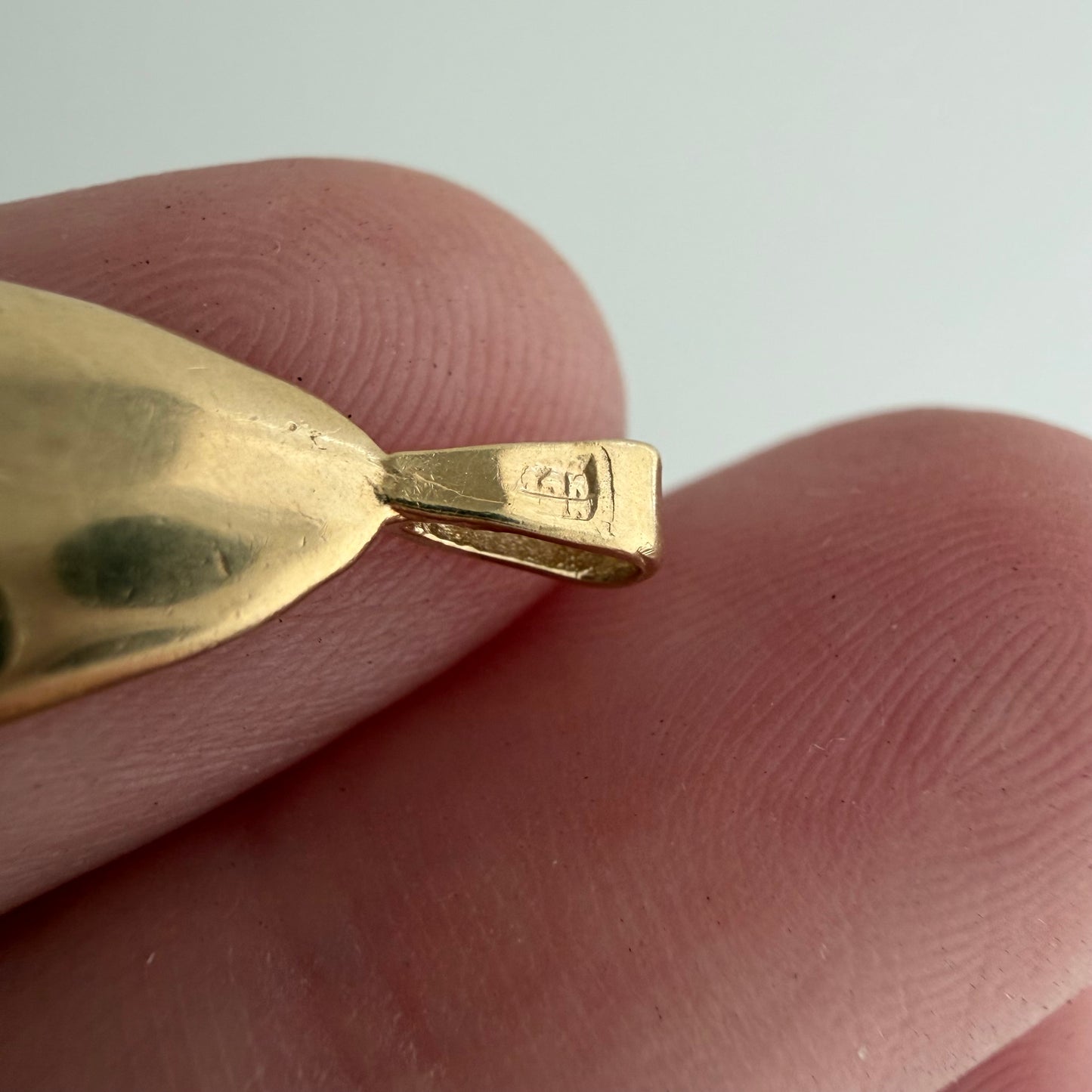 E S T A T E // in your palm / 14k yellow gold double sided hamsa palm with sun or Star of David / a pendant