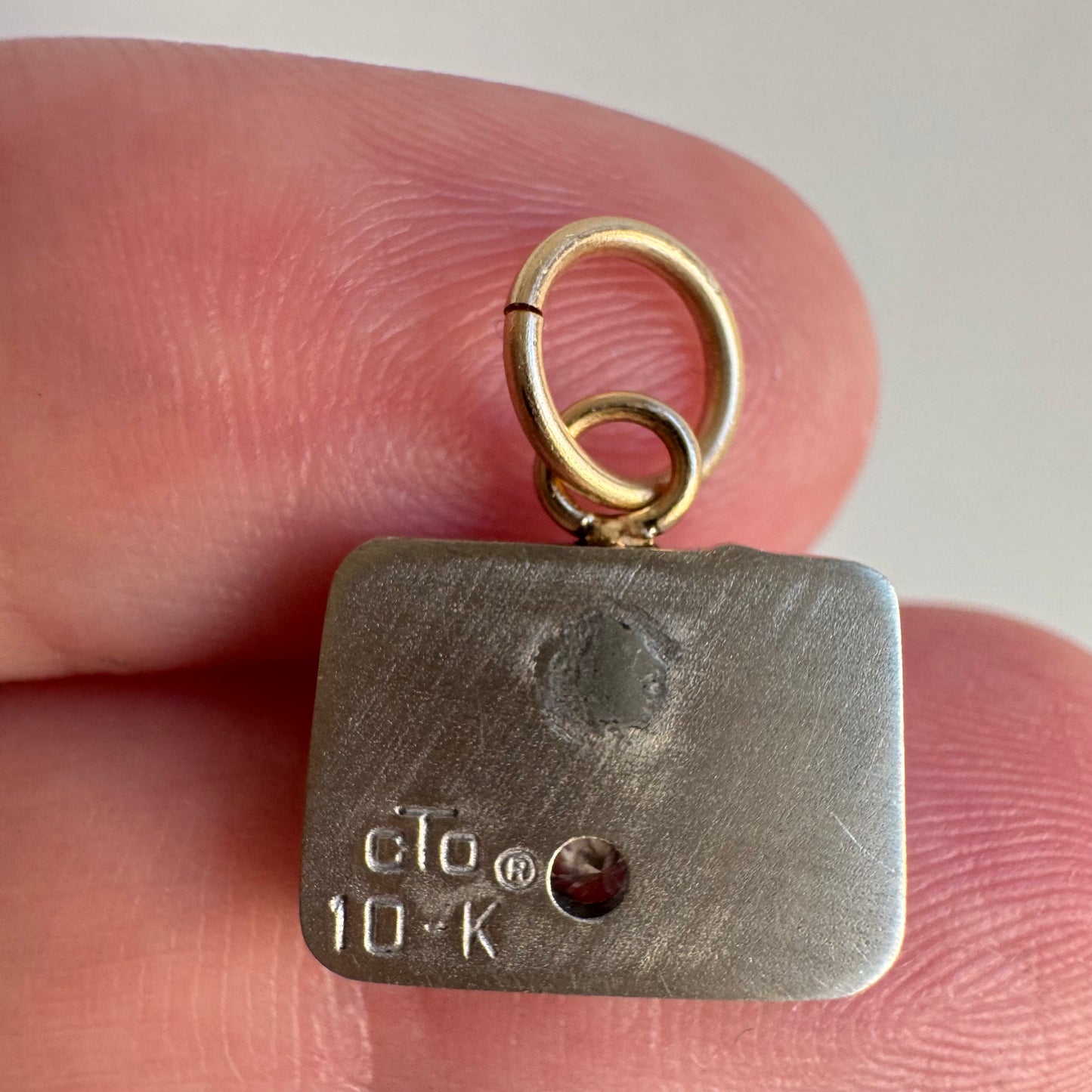 reimagined V I N T A G E // Lucky achievements / 10k and diamond Lucky supermarket charm or pendant