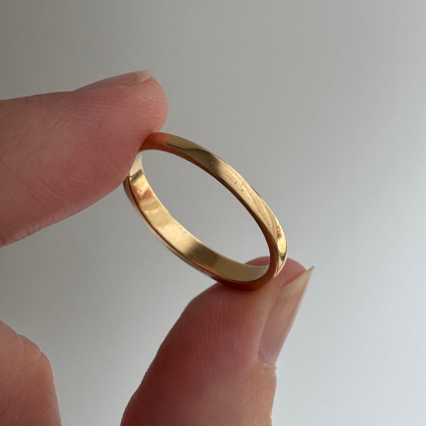 V I N T A G E // a dozen sparkles / 14k yellow gold and 12 channel set diamond half eternity band / size 7.75