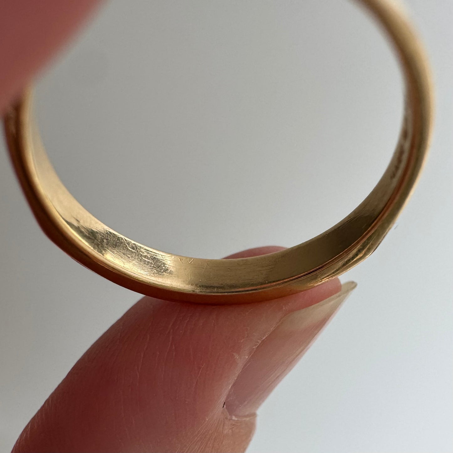 V I N T A G E // a dozen sparkles / 14k yellow gold and 12 channel set diamond half eternity band / size 7.75