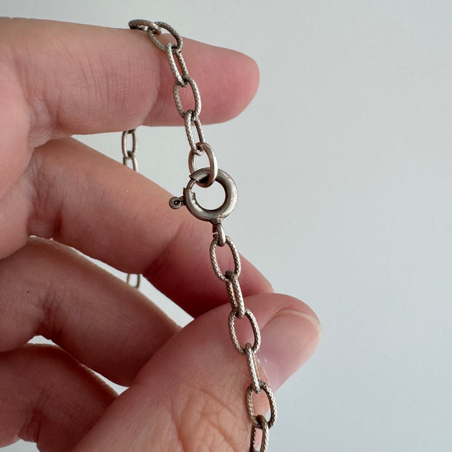V I N T A G E // floral charm hug / 14k yellow gold floral charm holder with sterling silver cable chain / a charm holder