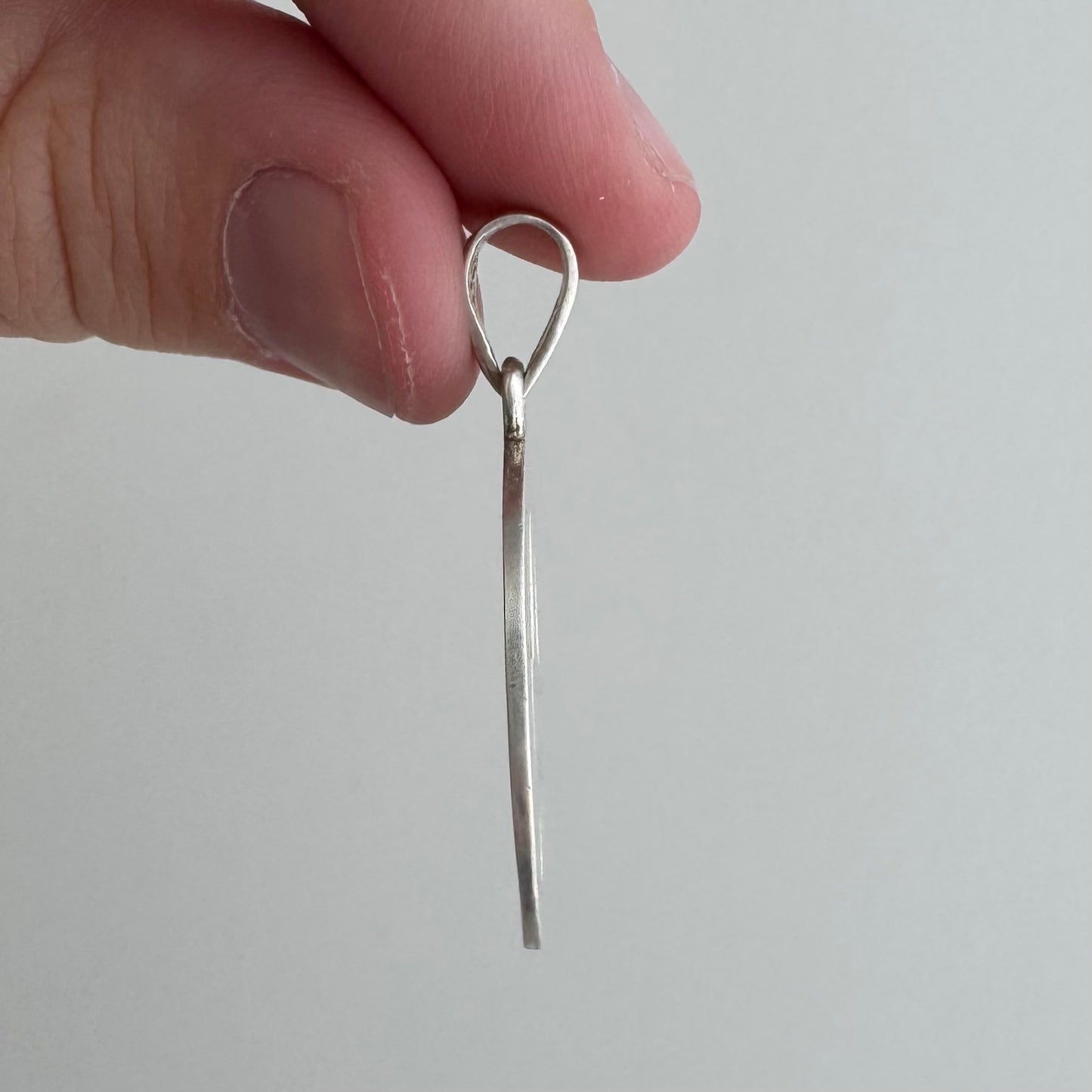 V I N T A G E // after justice / sterling silver peace sign / a pendant