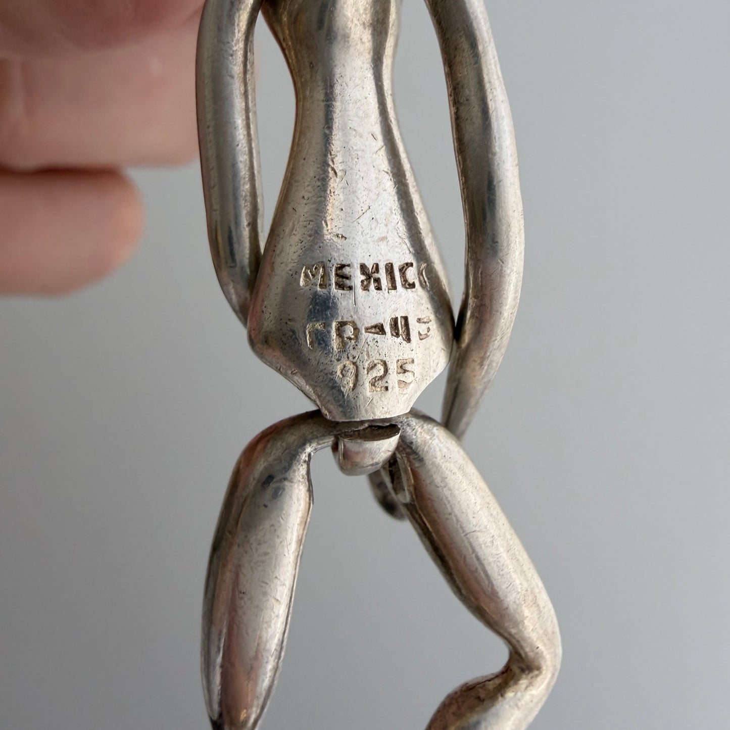 LIKE A LIVE // dynamic dancer / sterling silver large articulated pendant