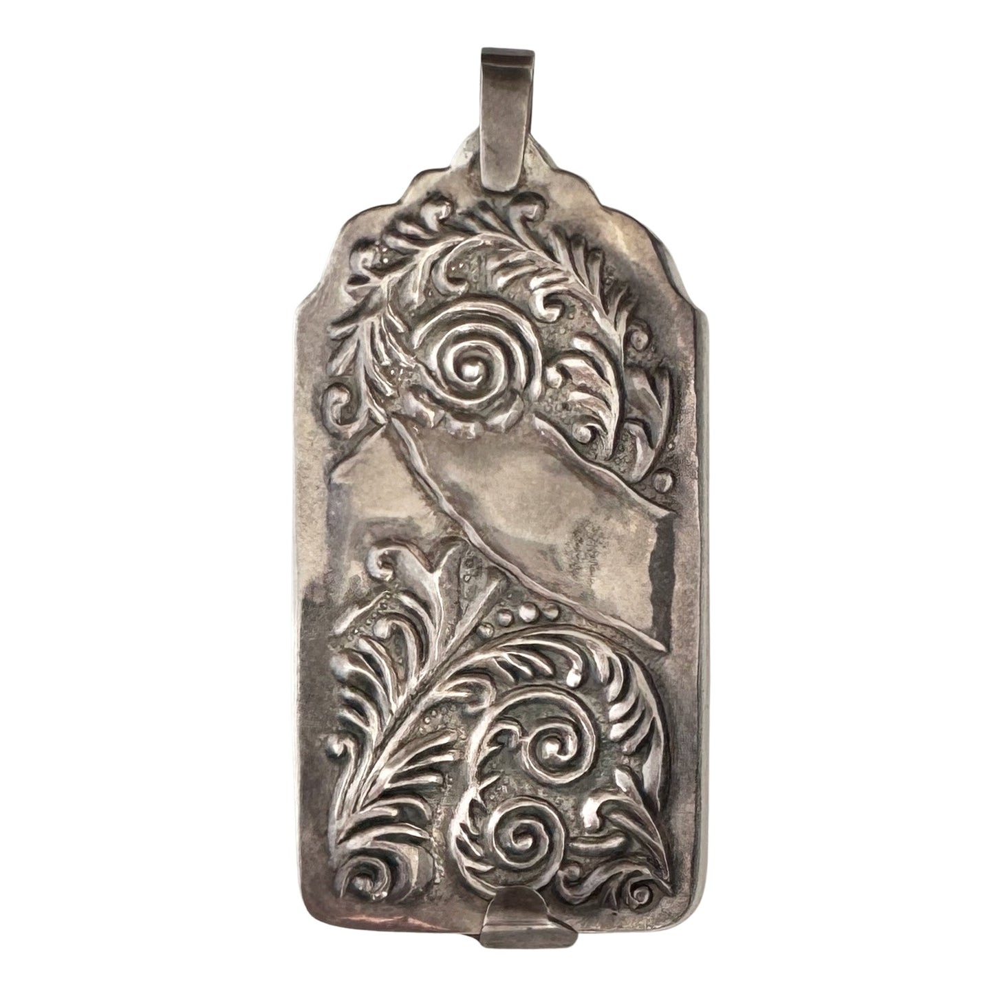 V I N T A G E // make a date / sterling silver and paper calendar / a pendant