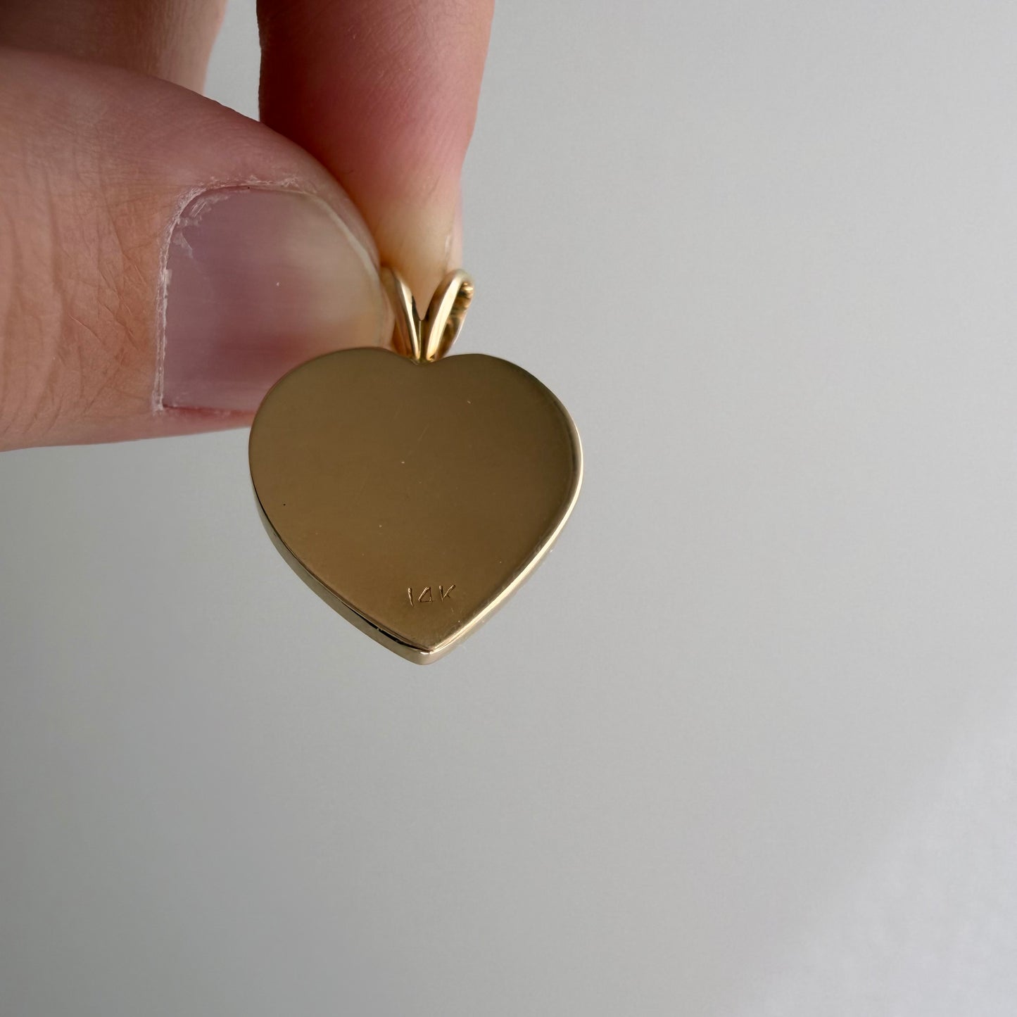 E S T A T E // as above so below kinda love / 14k bezel set lapis lazuli heart / a pendant