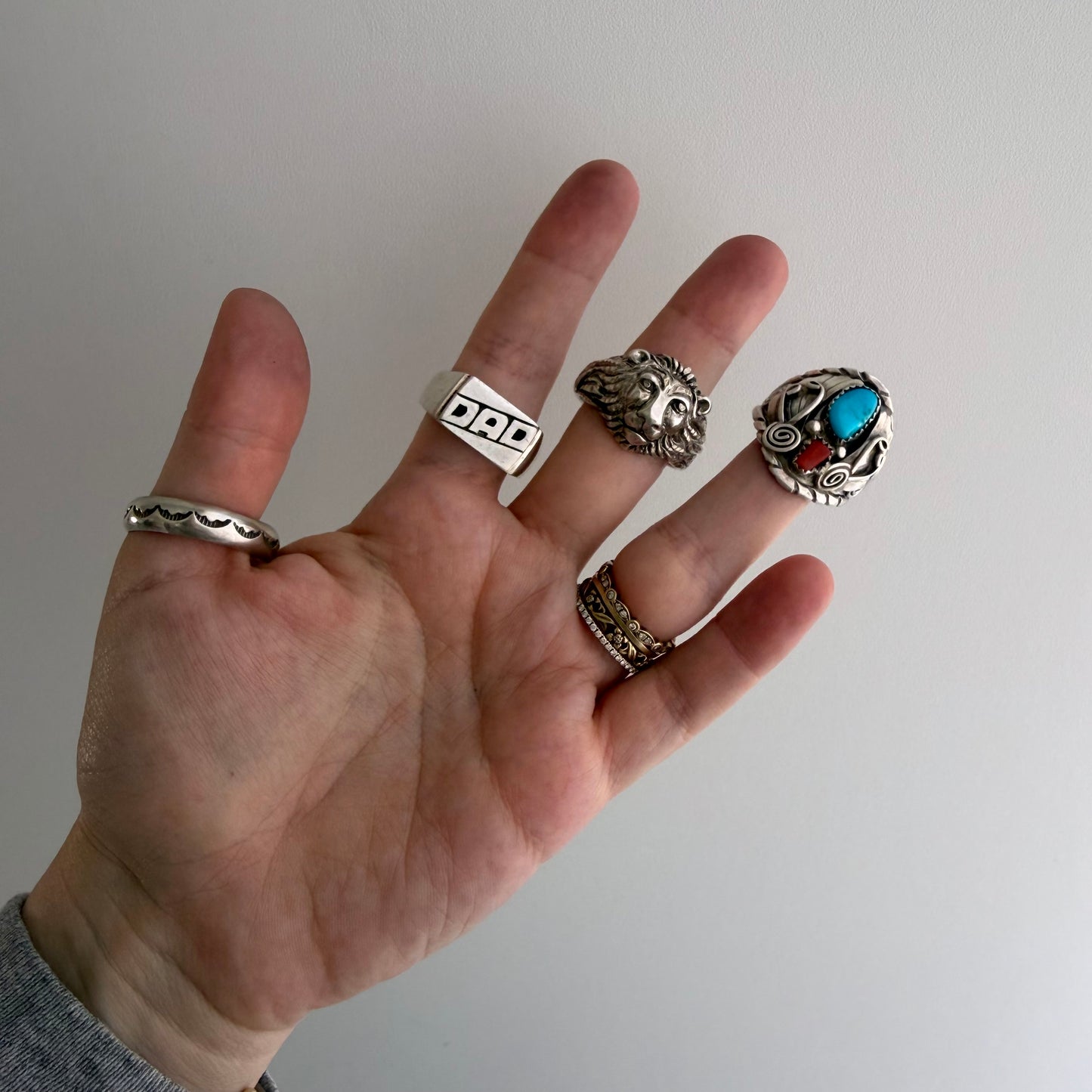 LIKE A LIVE // sterling silver rings in larger sizes