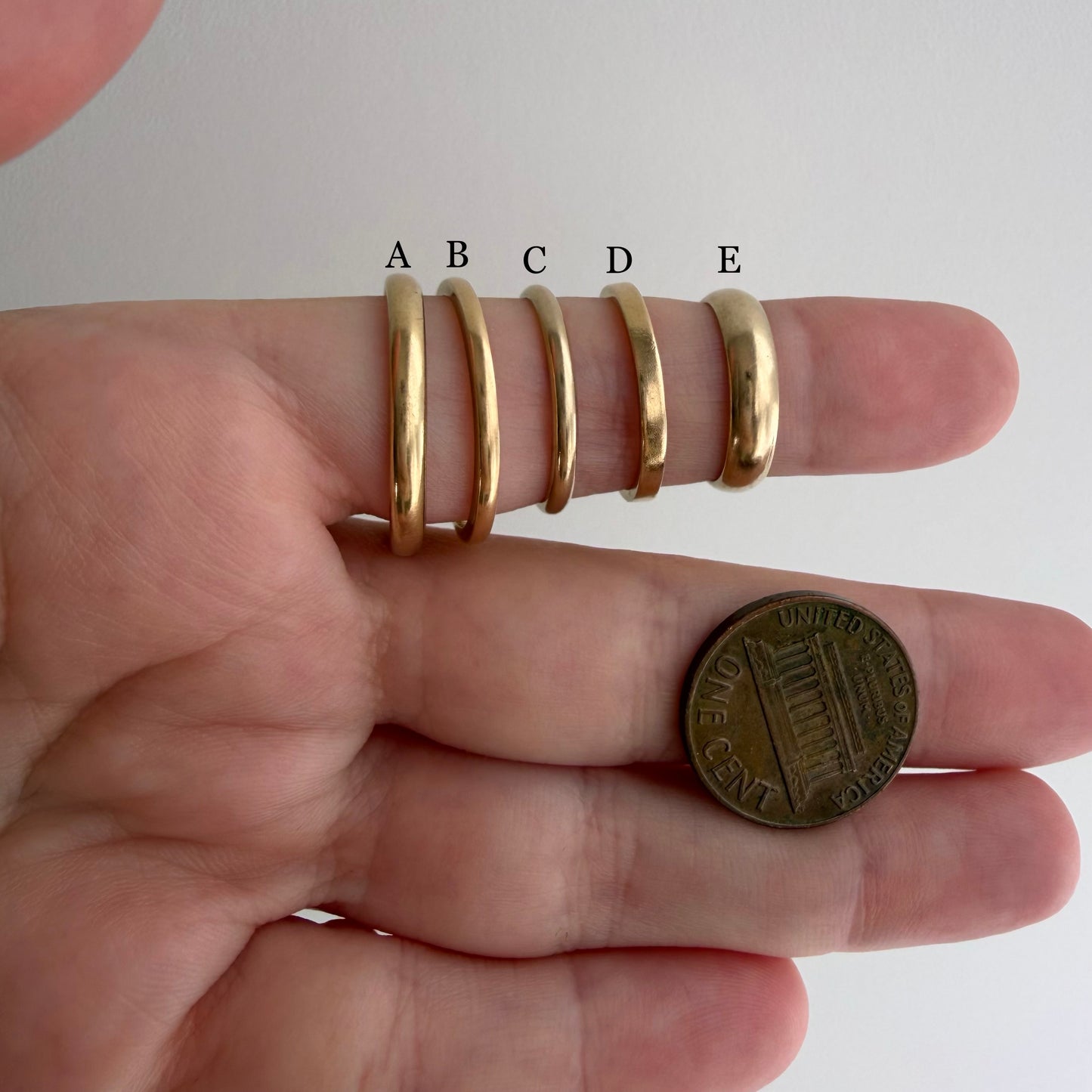 LIKE A LIVE // solid 14k yellow gold stacking bands