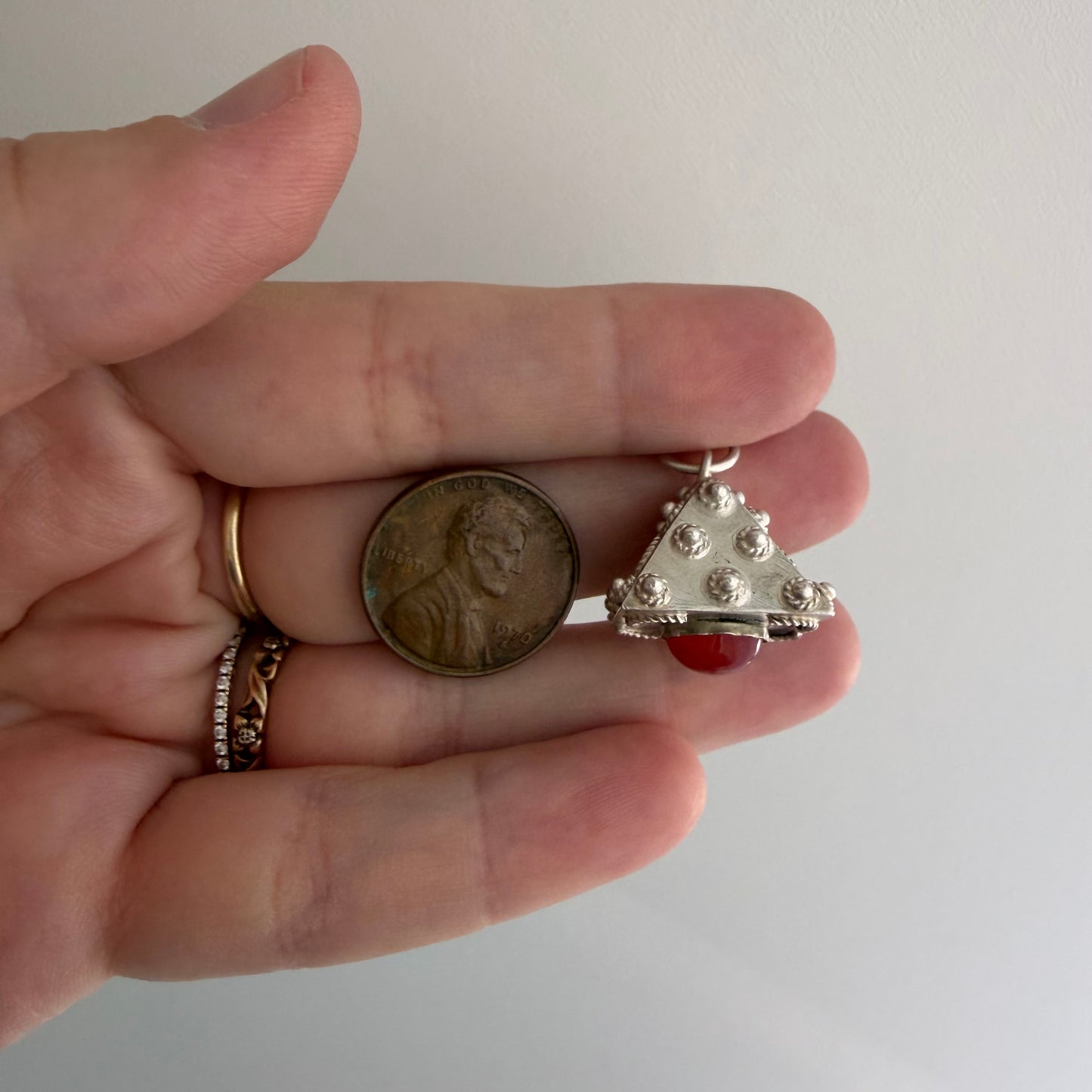 LIKE A LIVE // Alemany Flea Market find / silver pendants