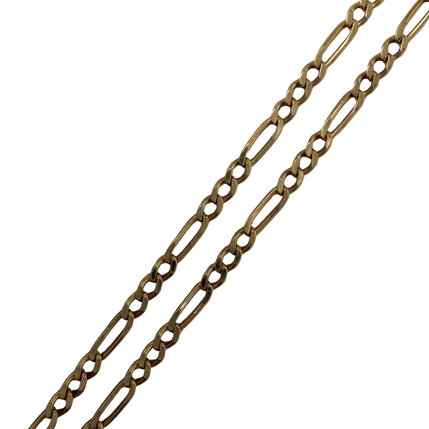 V I N T A G E // everyday figaro / 14k yellow gold dainty figaro link chain necklace / 19.25", 3.2g