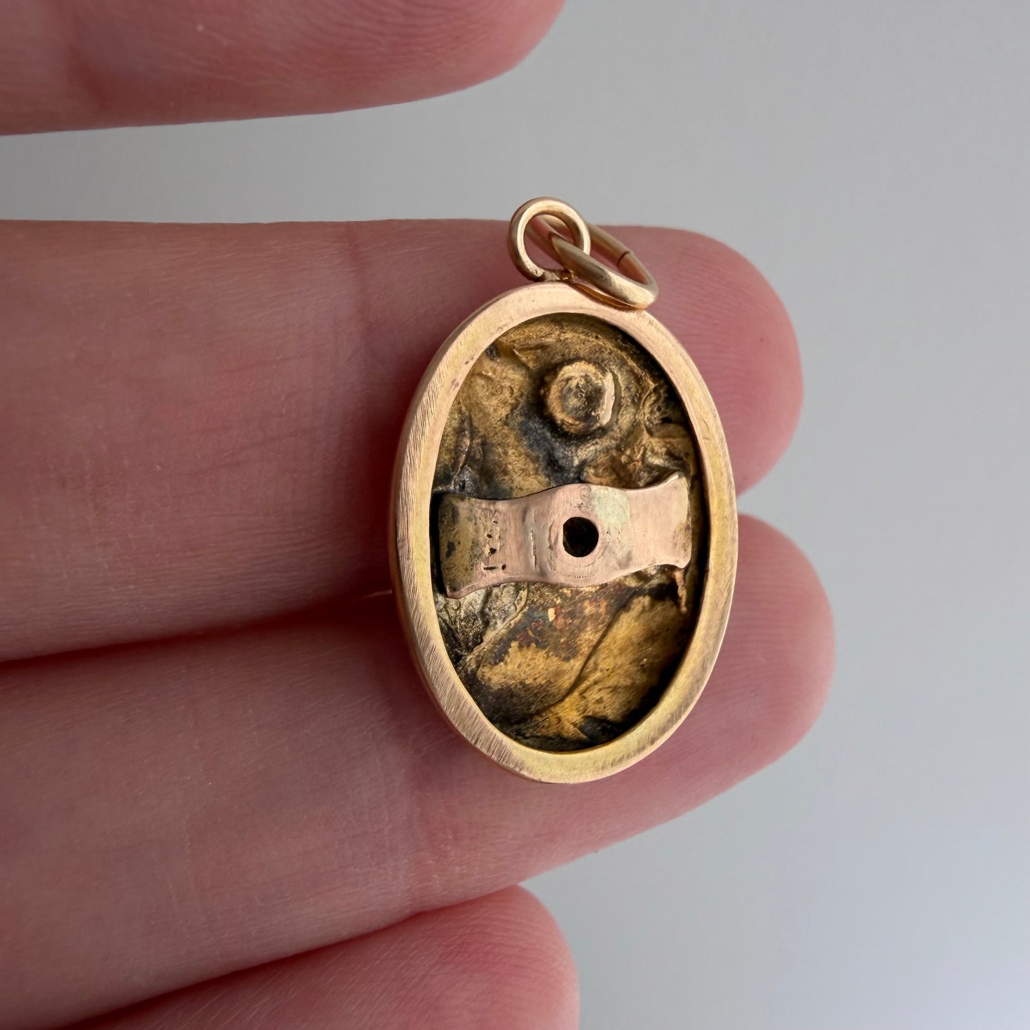reimagined A N T I Q U E // someone special / 14k art nouveau femme cufflink conversion / a pendant