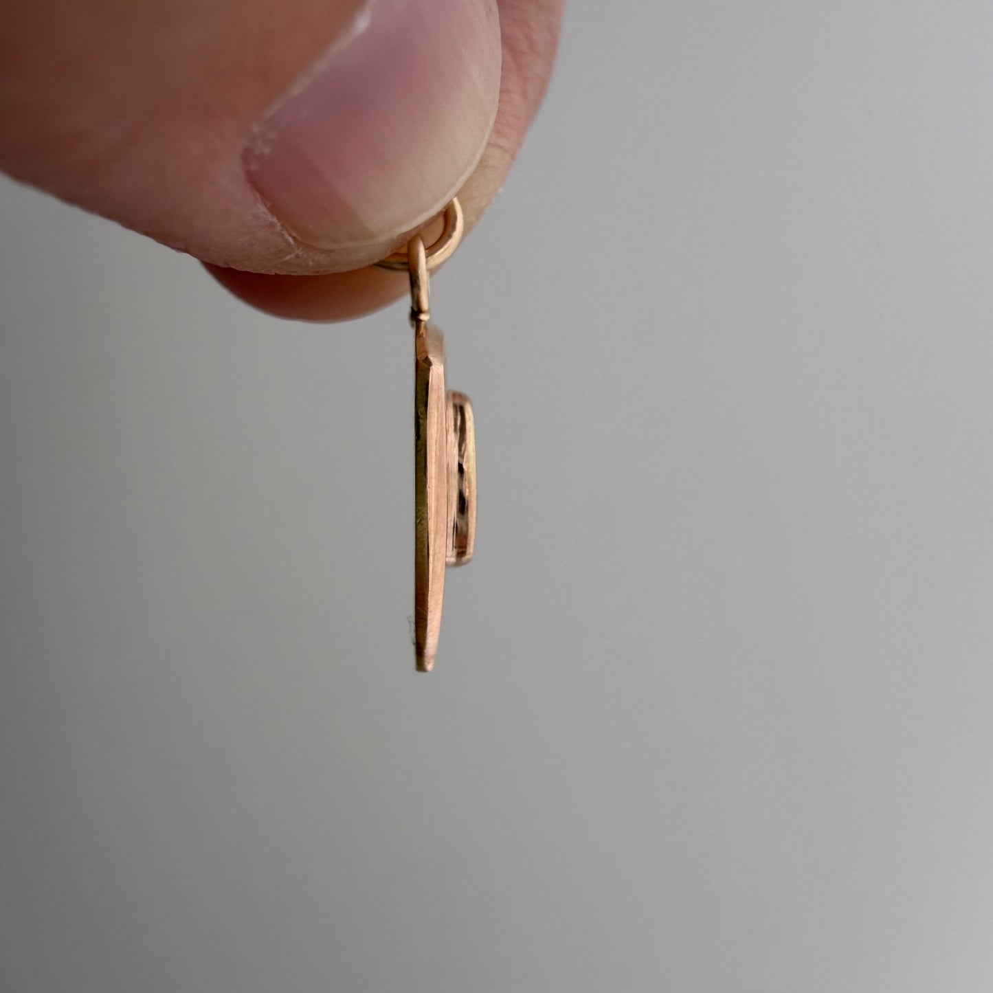 reimagined V I N T A G E // lucky 13 / 10k and enamel tie tack conversion / a pendant