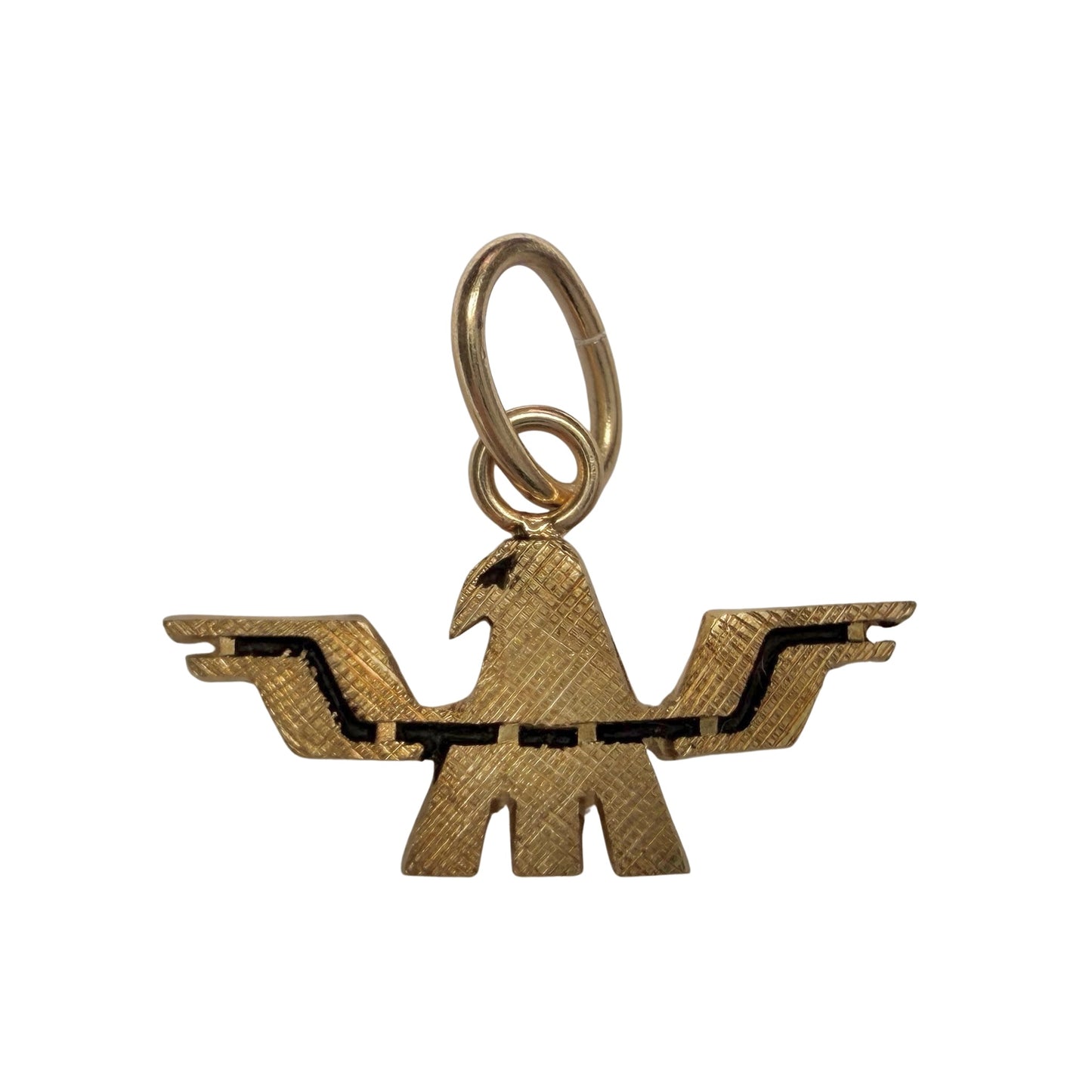 reimagined V I N T A G E // take flight / 14k thunderbird tie tack conversion / a pendant