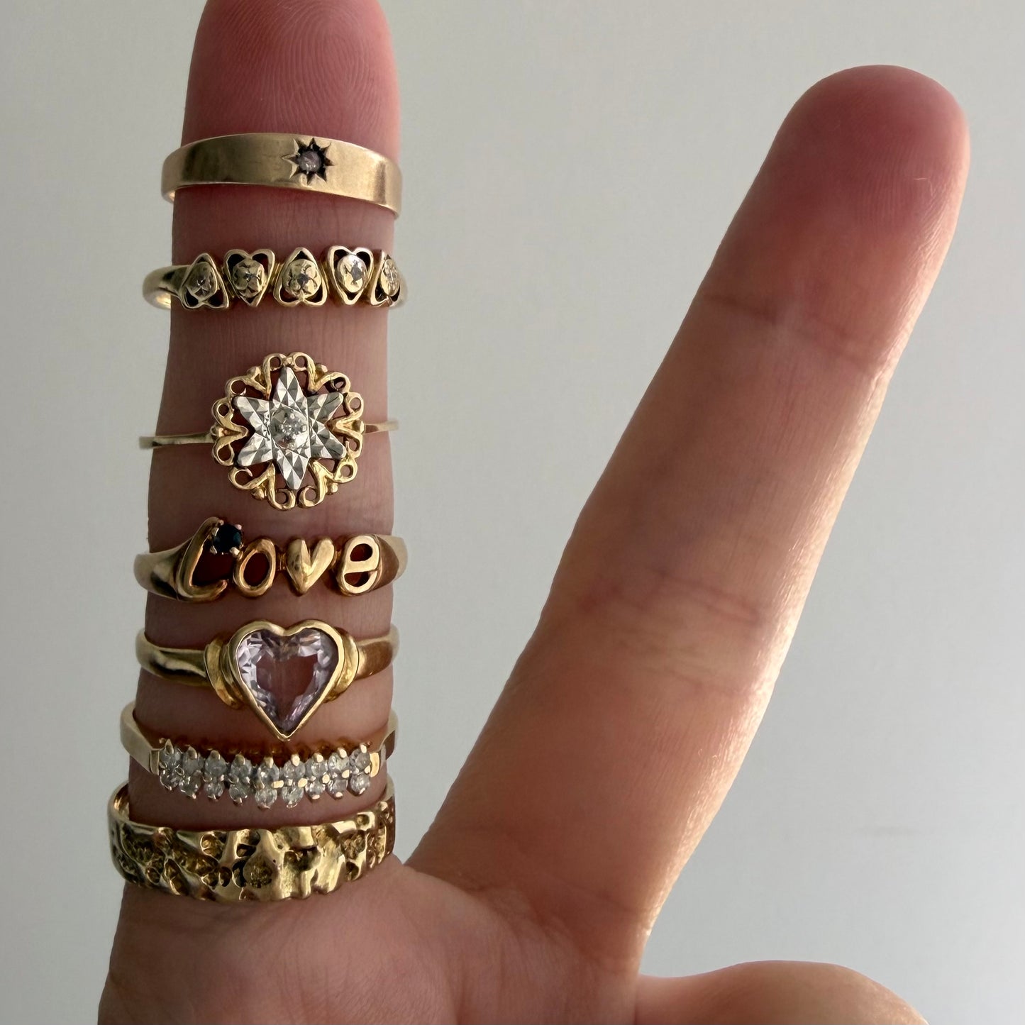 LIKE A LIVE // karat gold fairly stackable rings under $400 each