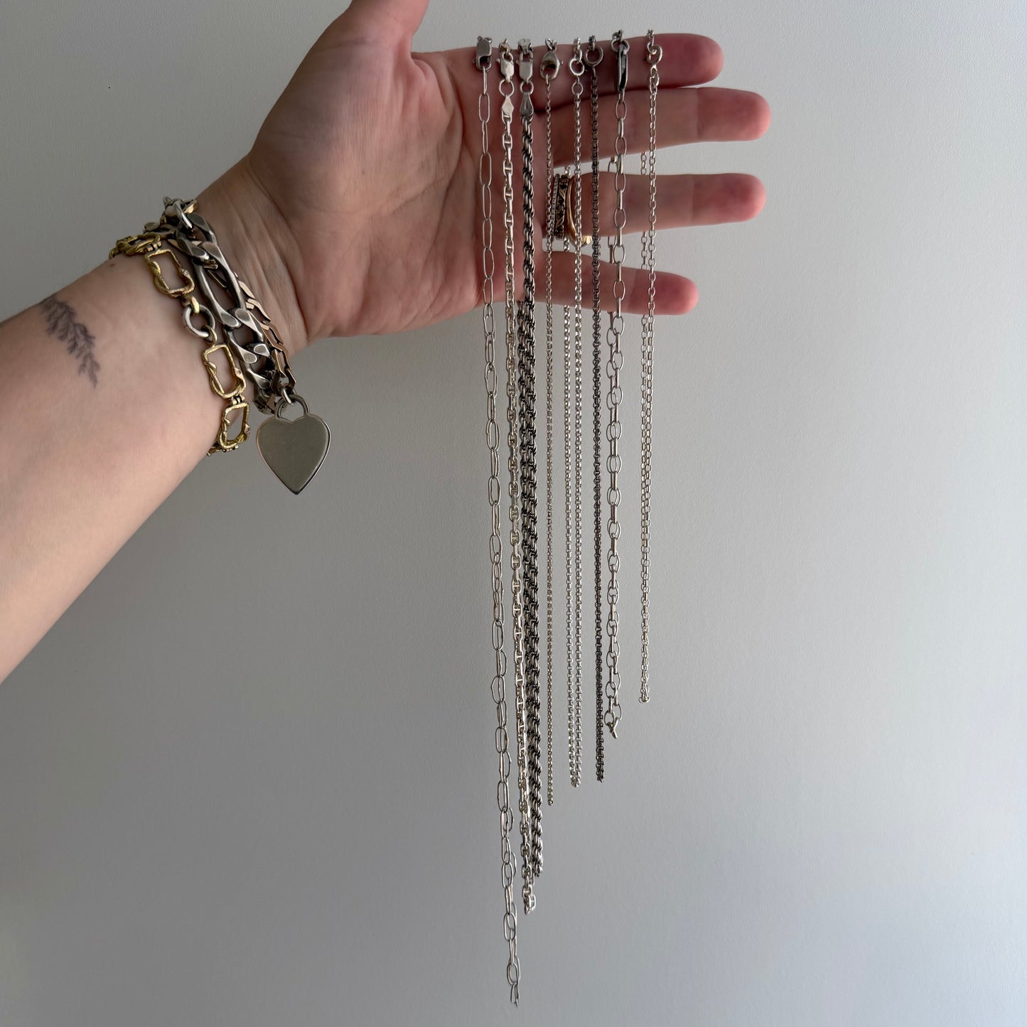 E S T A T E // sterling silver pendant chains