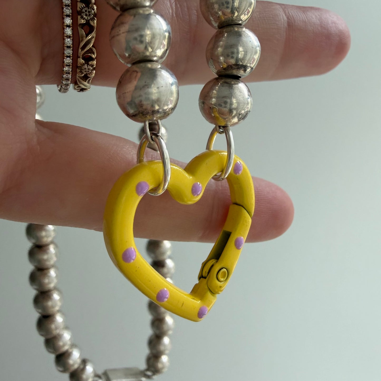 reimagined V I N T A G E // craft and crafty / re-worked sterling silver bench bead chain / 18.5", 56.7g
