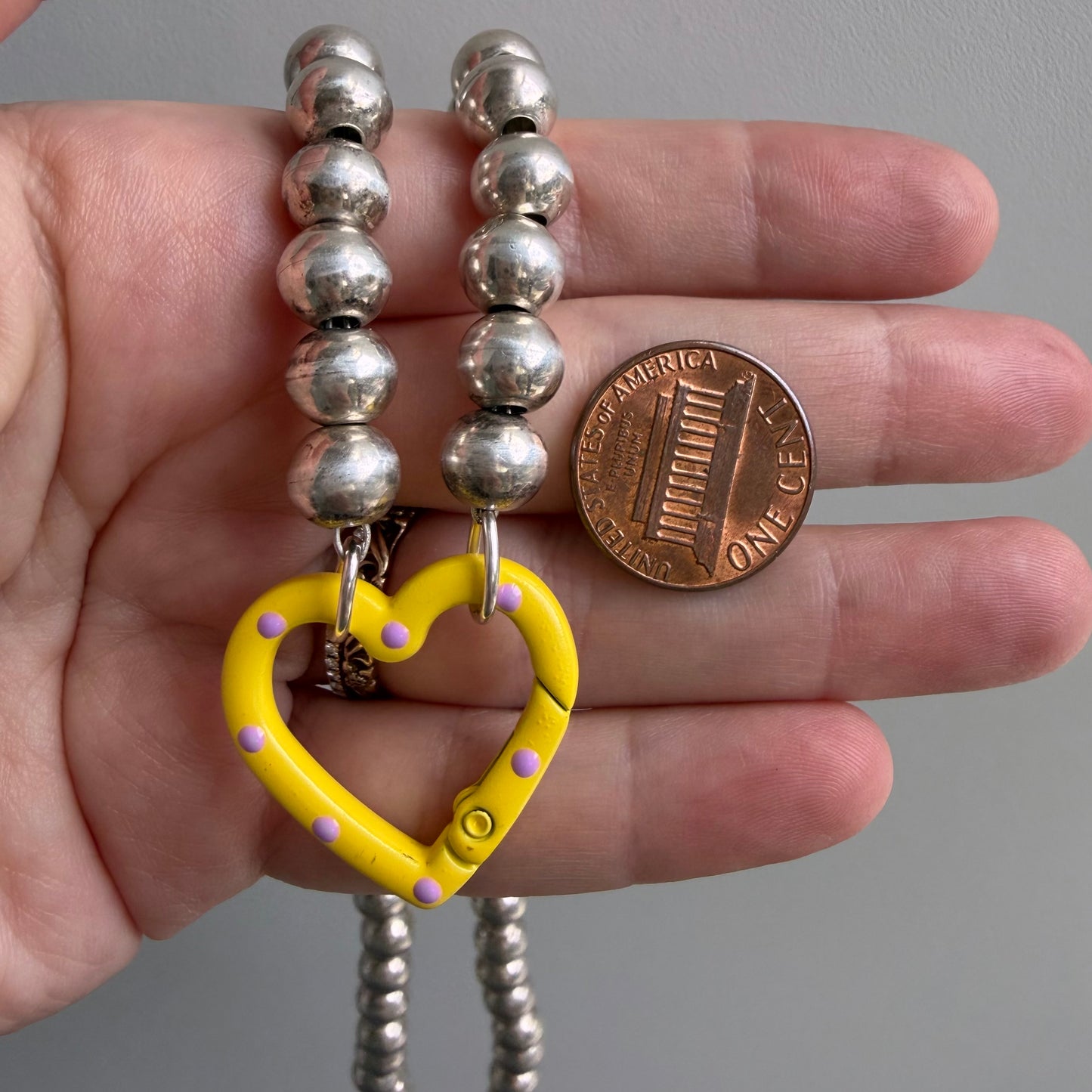 reimagined V I N T A G E // craft and crafty / re-worked sterling silver bench bead chain / 18.5", 56.7g