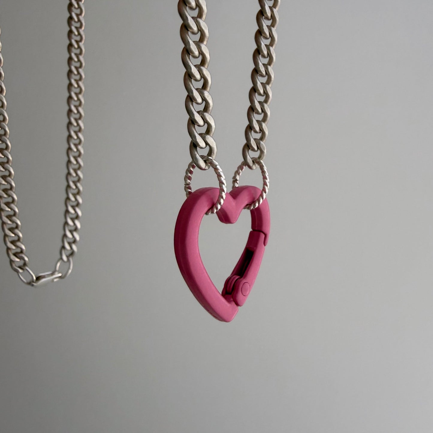 reimagined V I N T A G E // craft and crafty / re-worked sterling silver flat tight curb chain necklace / 19.5", 27.3g