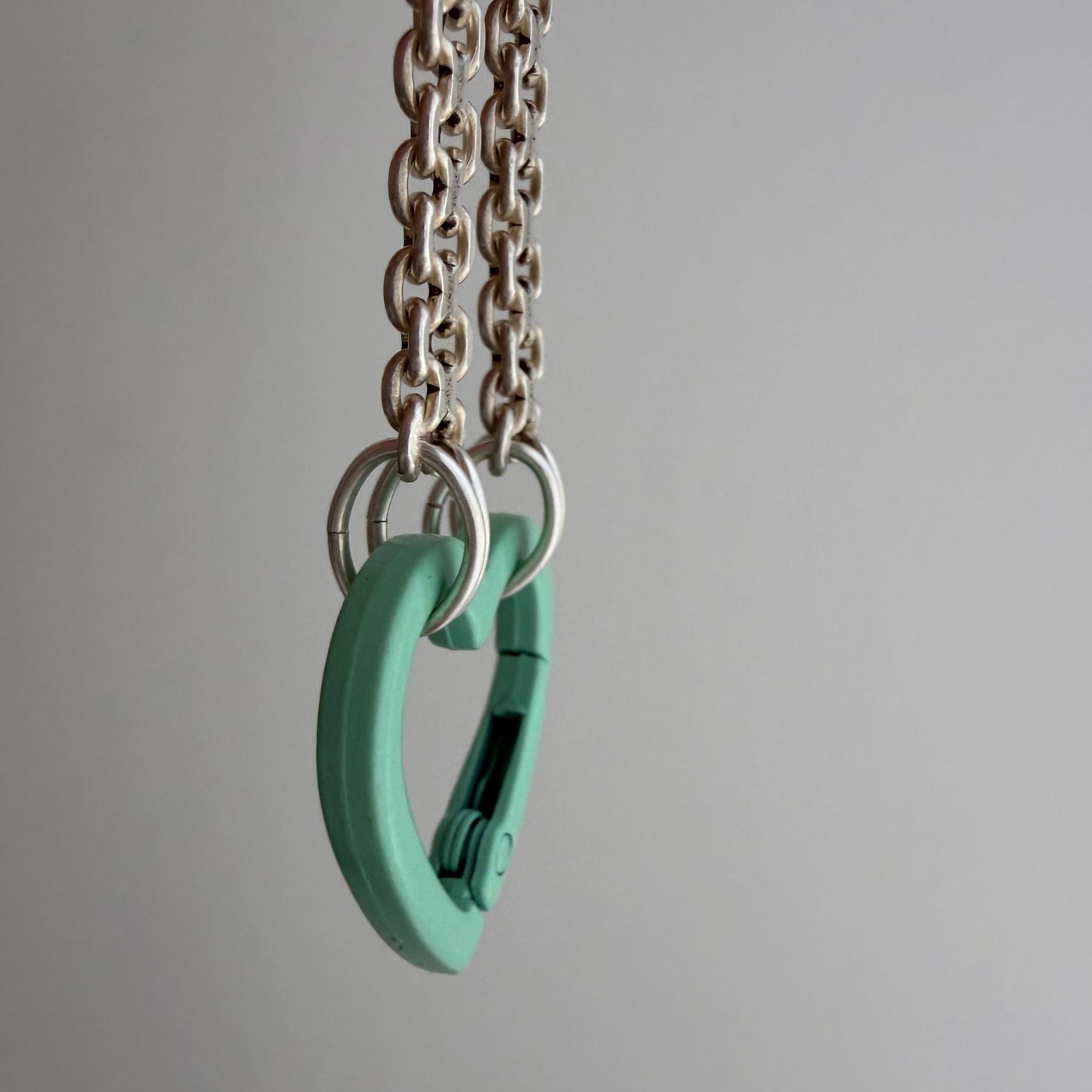 reimagined V I N T A G E // craft and crafty / re-worked sterling silver flat woven chain necklace / 20.5", 28.3g