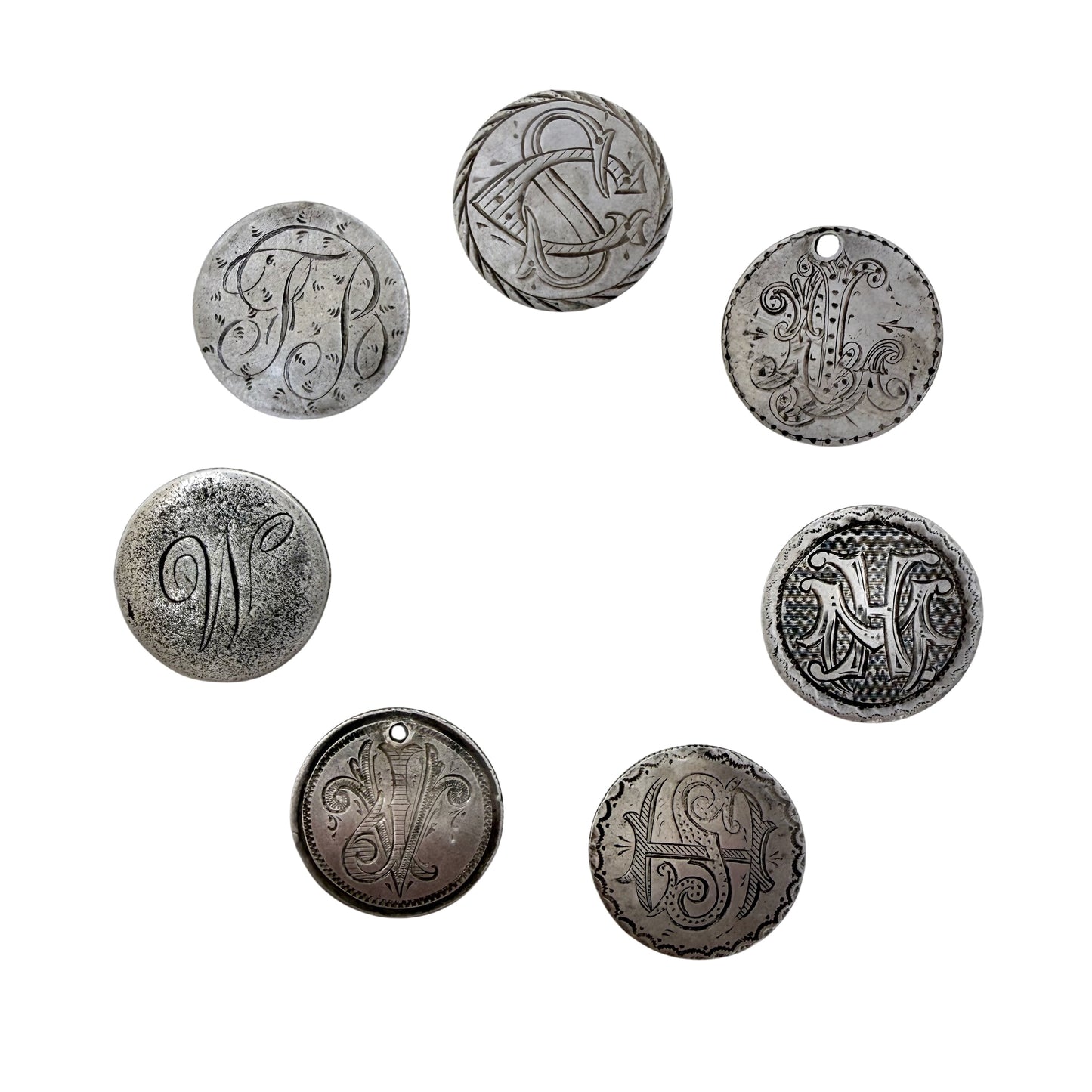 A N T I Q U E // love tokens / 900 silver seated liberty dime Victorian era love tokens