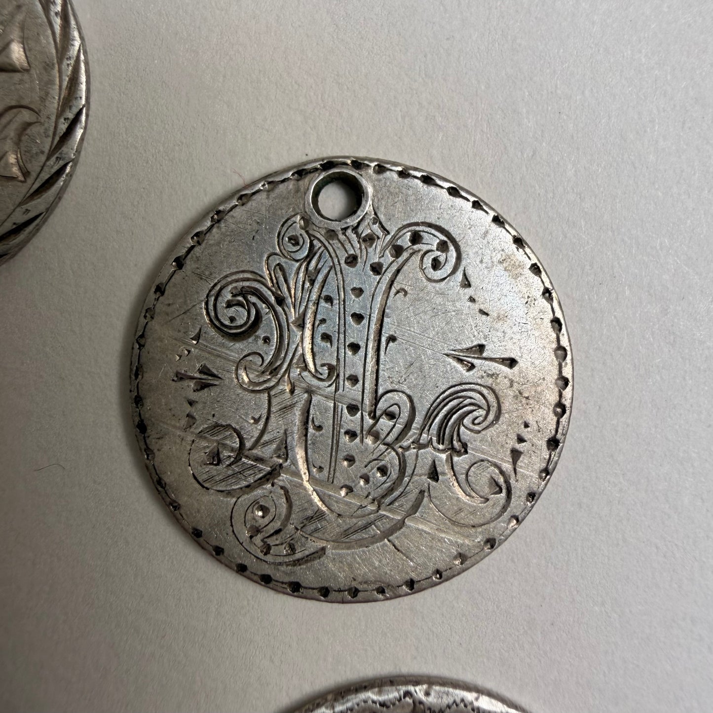 A N T I Q U E // love tokens / 900 silver seated liberty dime Victorian era love tokens