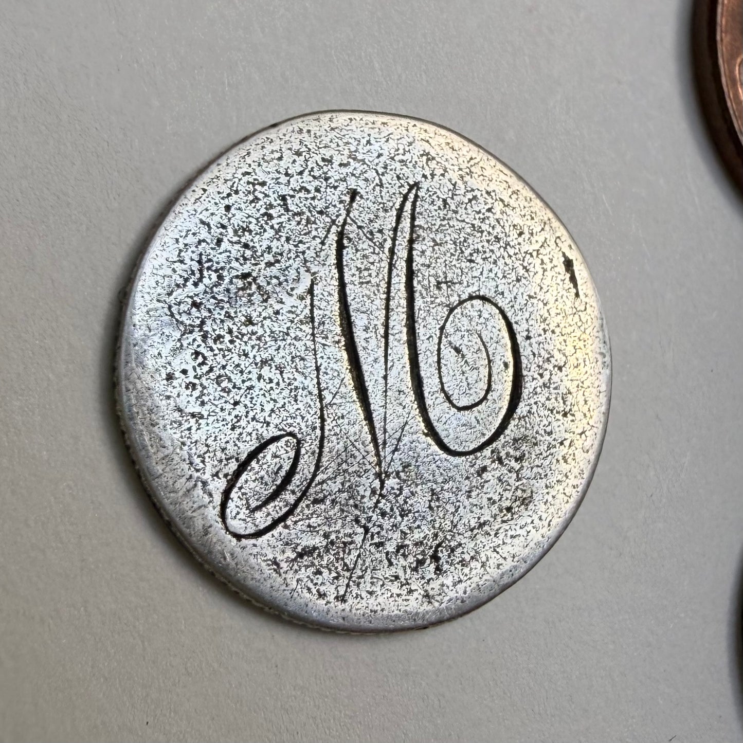 A N T I Q U E // love tokens / 900 silver seated liberty dime Victorian era love tokens
