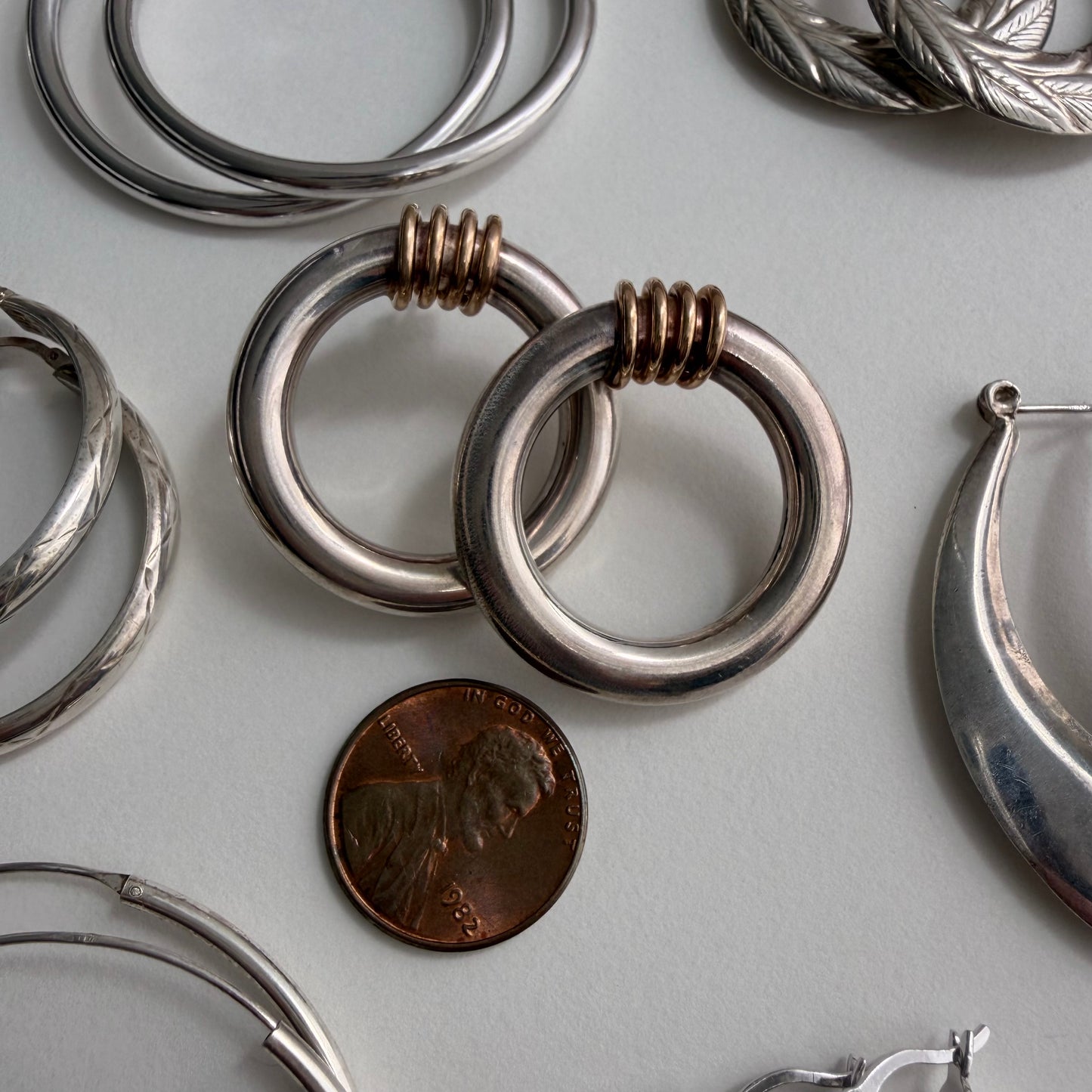 E S T A T E // sterling silver hoop party