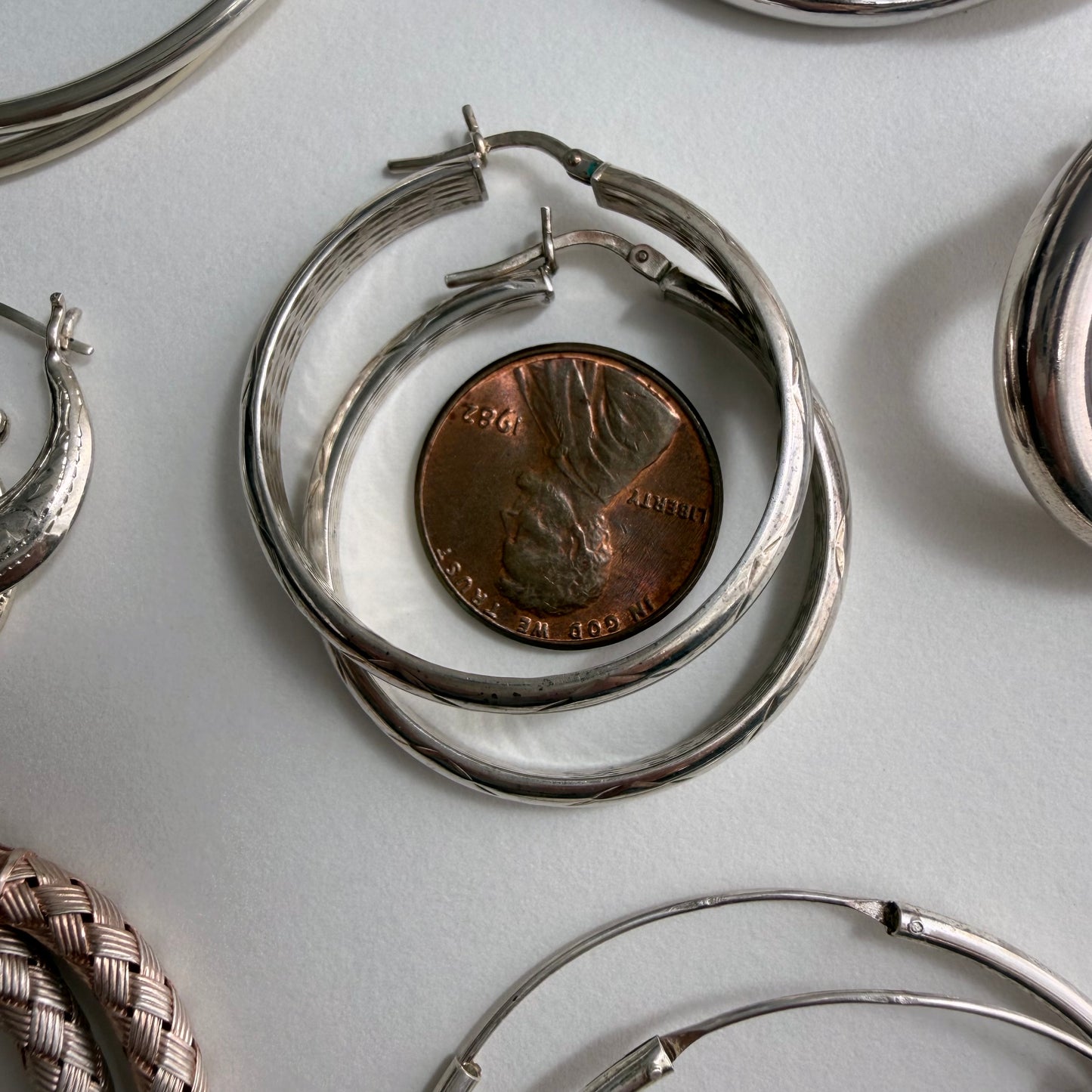 E S T A T E // sterling silver hoop party