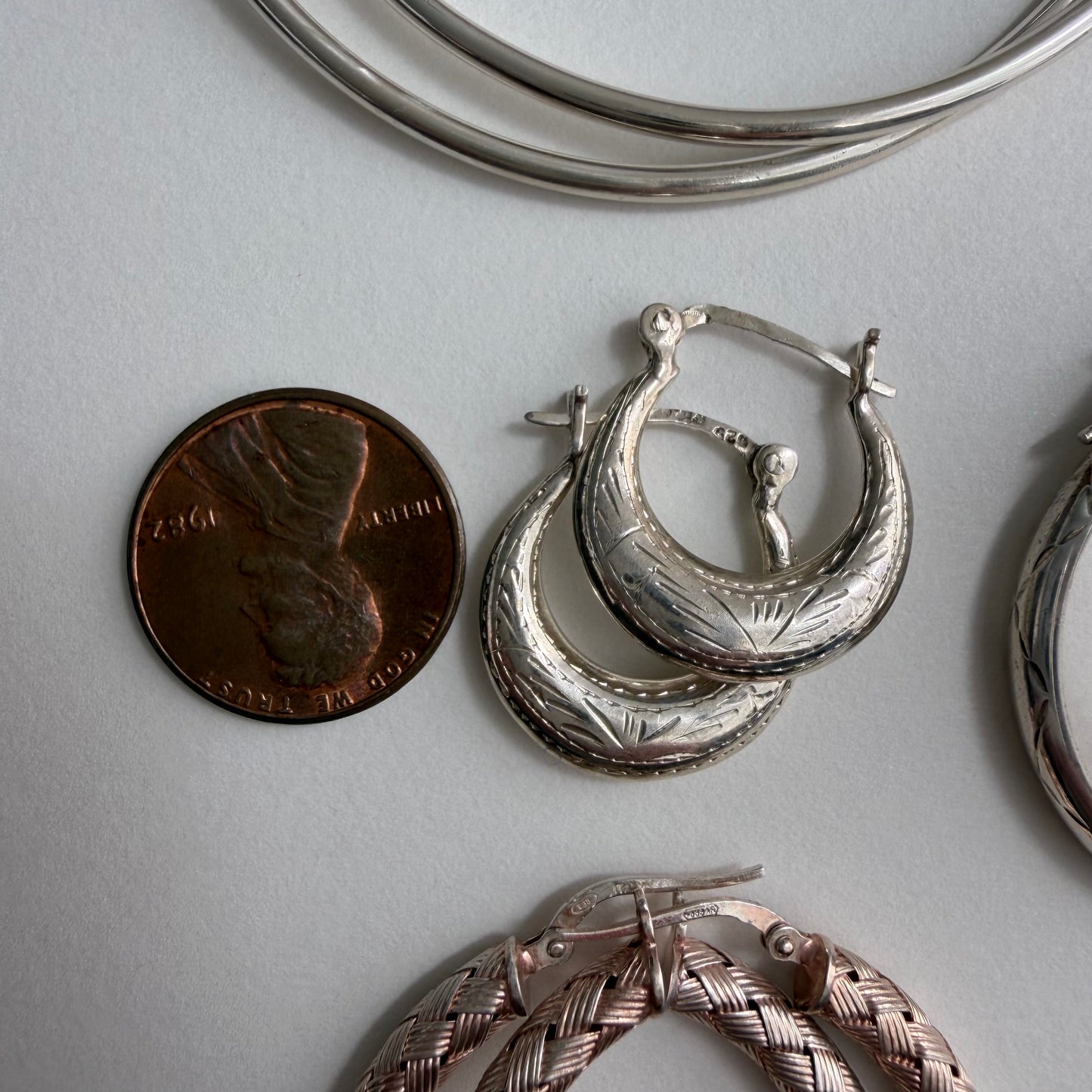 E S T A T E // sterling silver hoop party