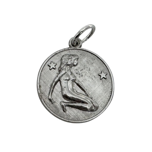 V I N T A G E // side by side / sterling silver kneeling zodiac femmes / a pendant