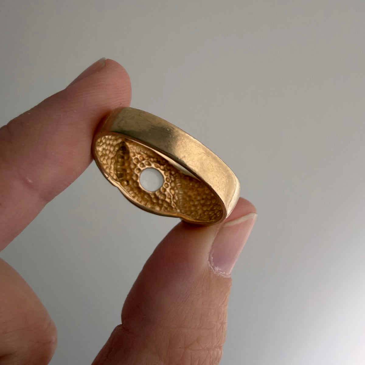 reworked V I N T A G E // clear eyed / 10k and clear quartz ring / size 9.75
