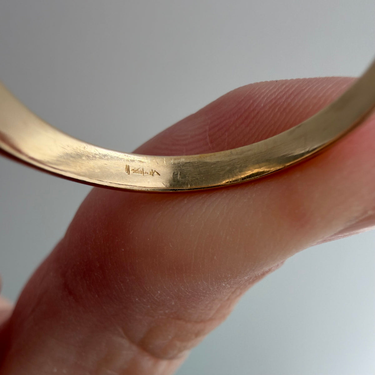 reimagined A N T I Q U E // slither through it / 14k and diamond cufflink conversion ring / size 7.25+