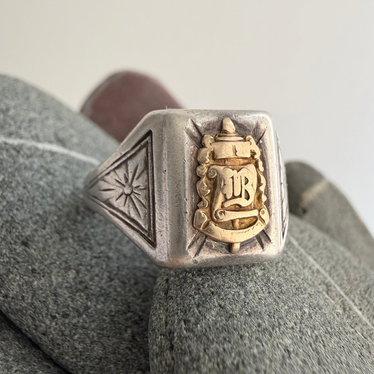 LIKE A LIVE // sterling silver rings with karat gold details