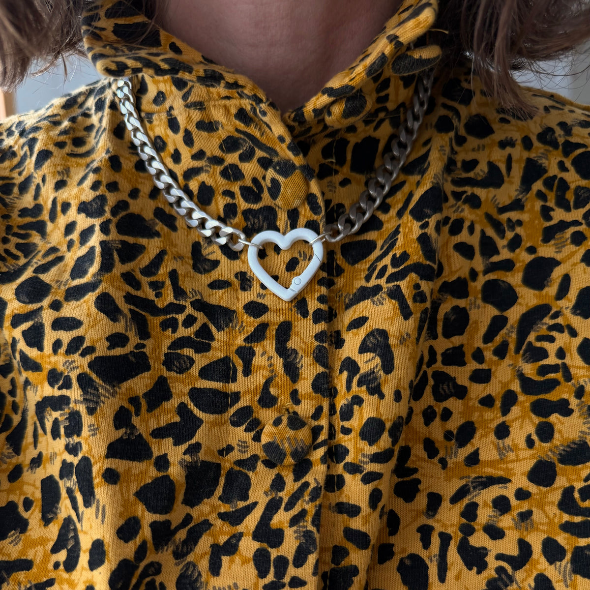 LIKE A LIVE // reworked sterling silver chains with costume carabiner charm holders