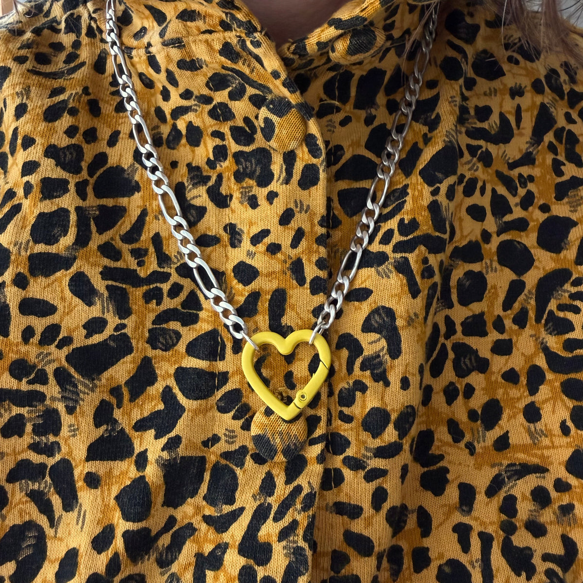 LIKE A LIVE // reworked sterling silver chains with costume carabiner charm holders