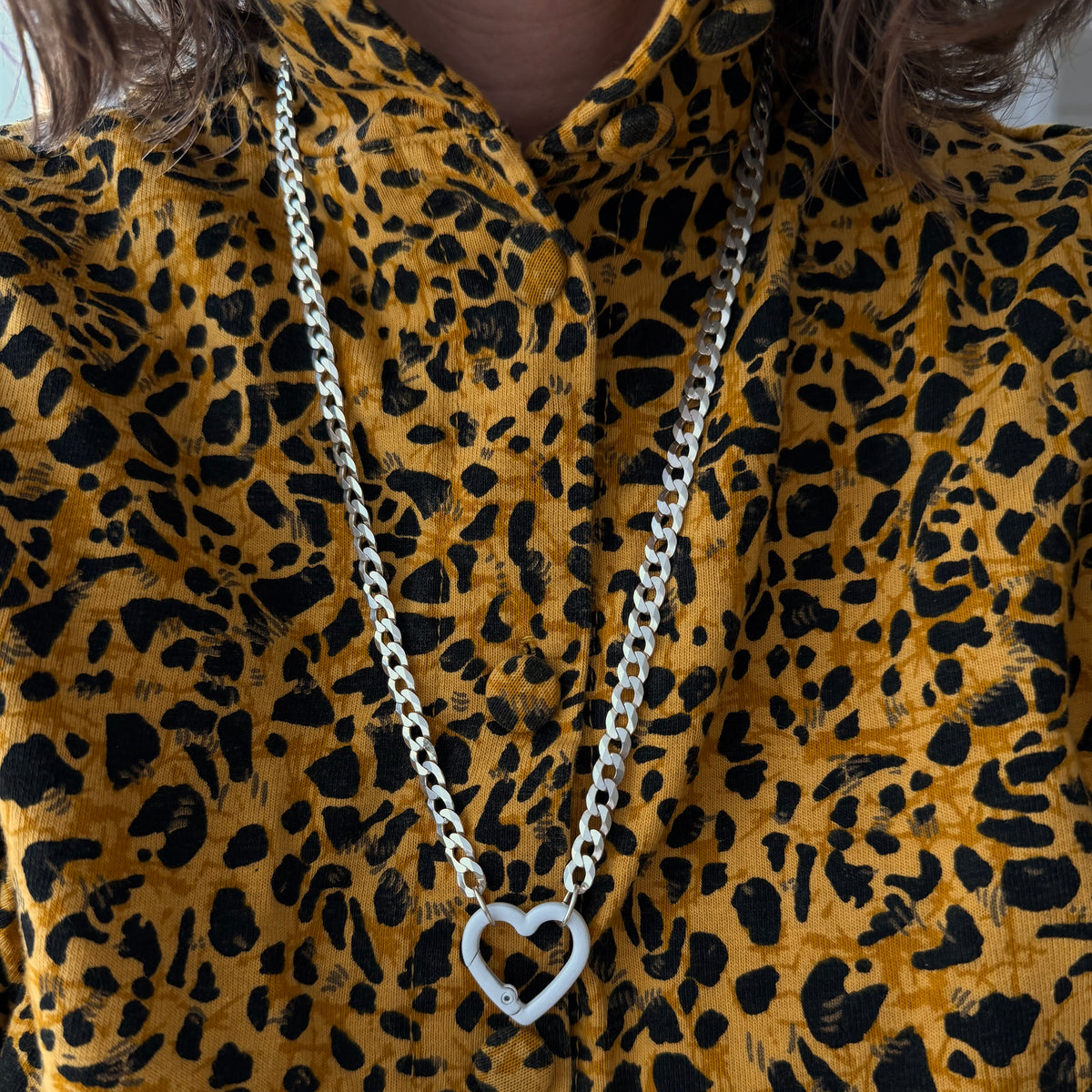 LIKE A LIVE // reworked sterling silver chains with costume carabiner charm holders