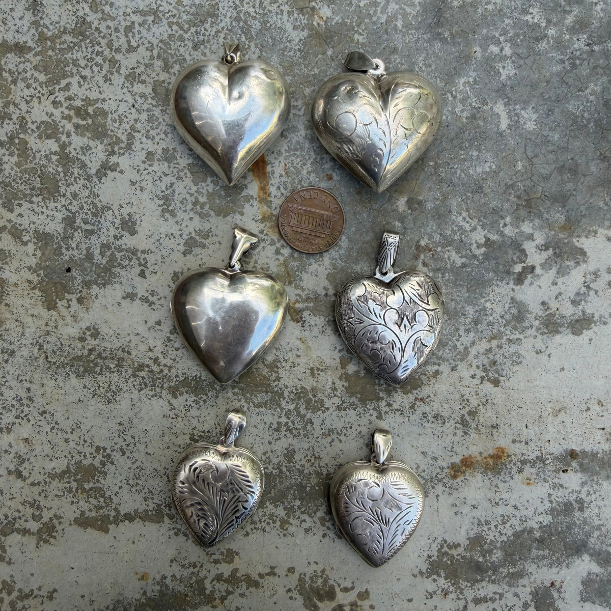 LIKE A LIVE // sterling silver lots of love / statement hearts / some lockets and some not