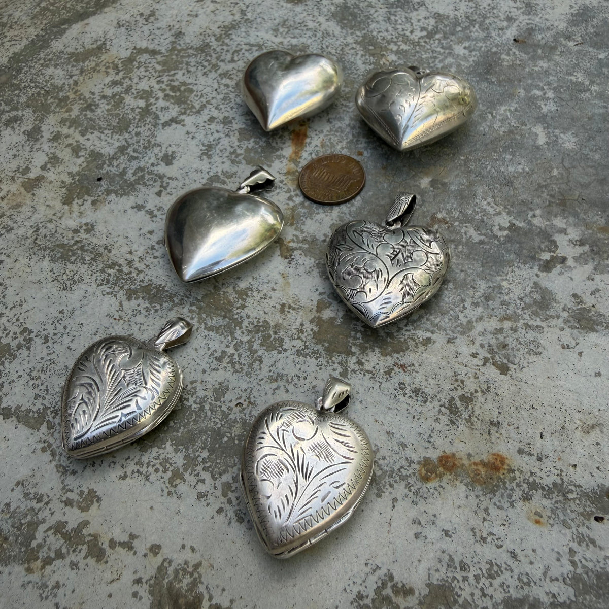 LIKE A LIVE // sterling silver lots of love / statement hearts / some lockets and some not