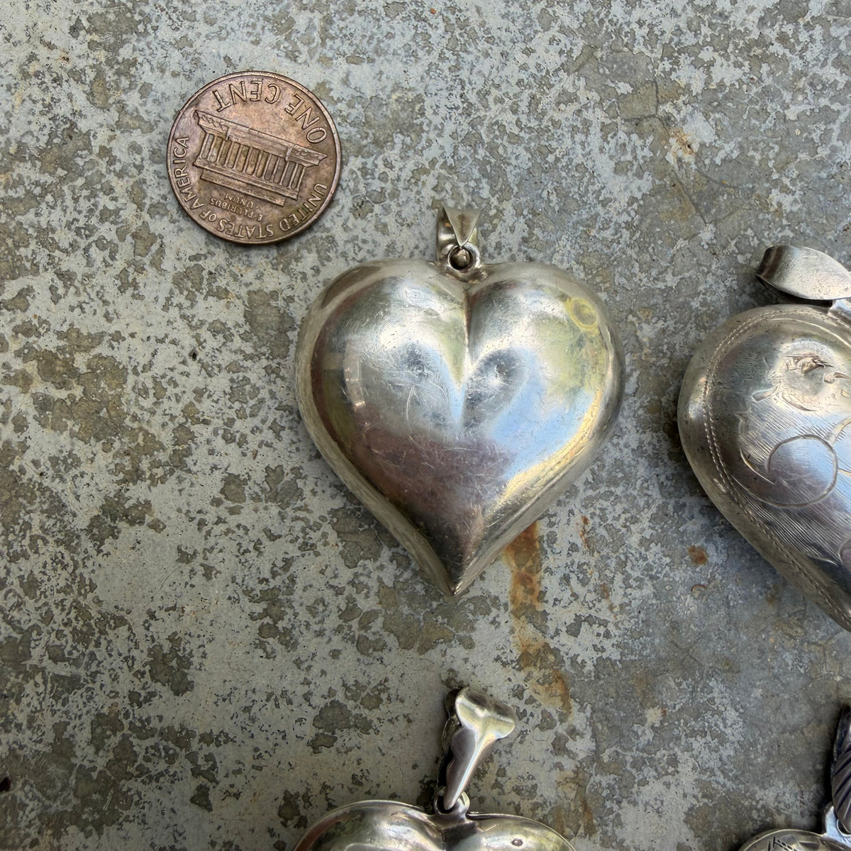 LIKE A LIVE // sterling silver lots of love / statement hearts / some lockets and some not