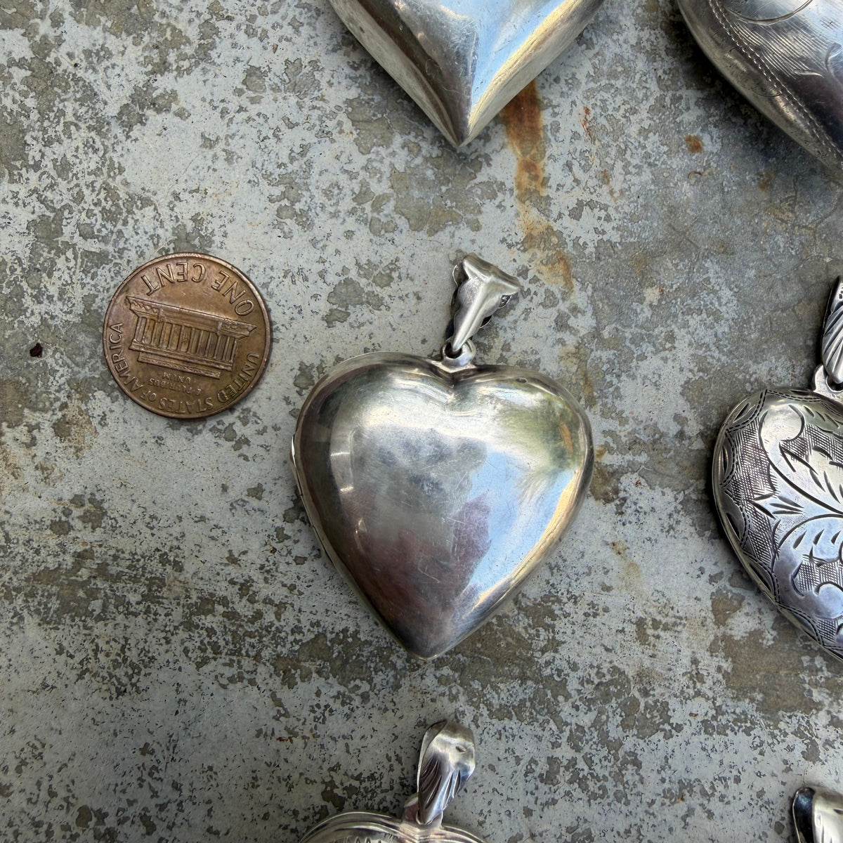 LIKE A LIVE // sterling silver lots of love / statement hearts / some lockets and some not
