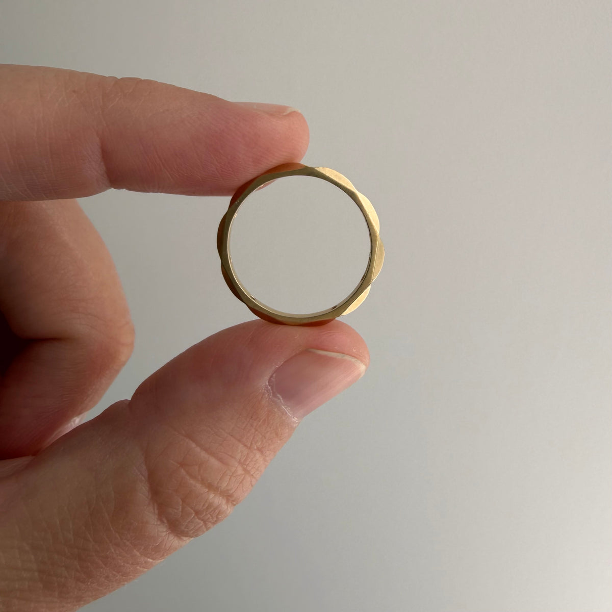 reworked A N T I Q U E // deco delight / 14k yellow gold Orange Blossom eternity band / size 5
