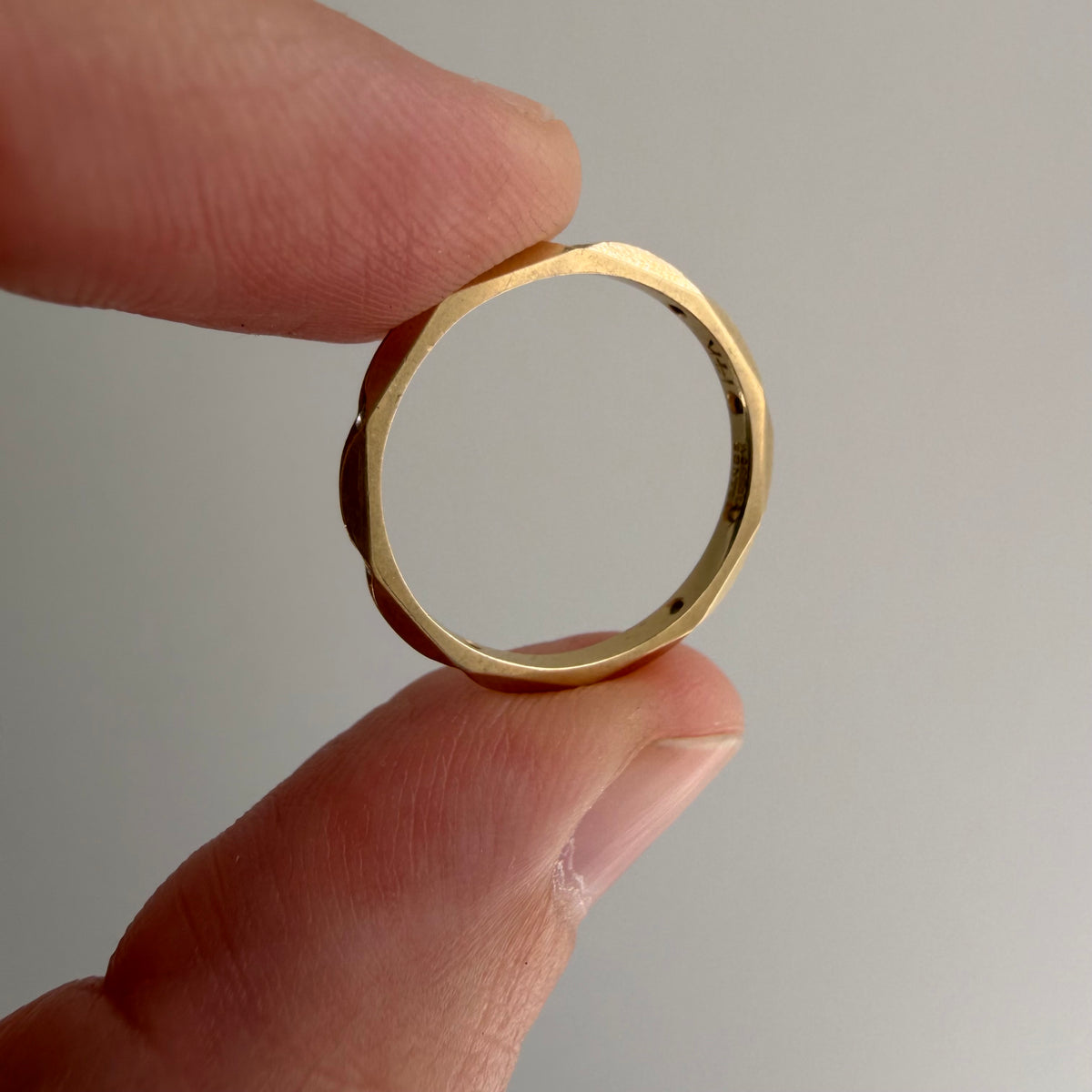 reworked A N T I Q U E // deco delight / 14k yellow gold Orange Blossom eternity band / size 5
