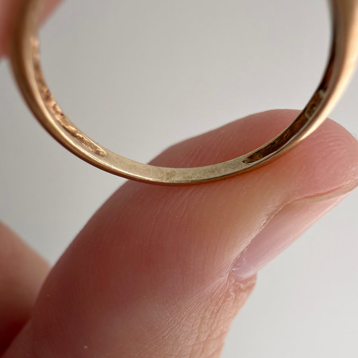 V I N T A G E // tois et mois forget me nots / 10k and diamond child or pinky ring / size 3+