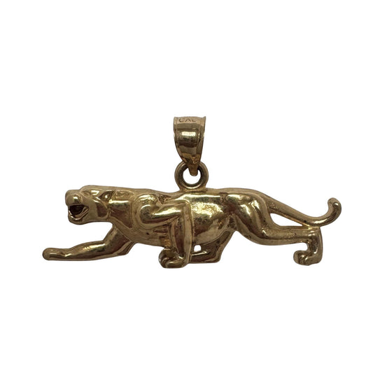 E S T A T E // purrrfect panther / 10k hollow sneaking panther / a pendant