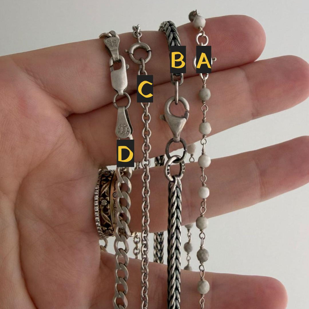 LIKE A LIVE // sterling silver pendant chains