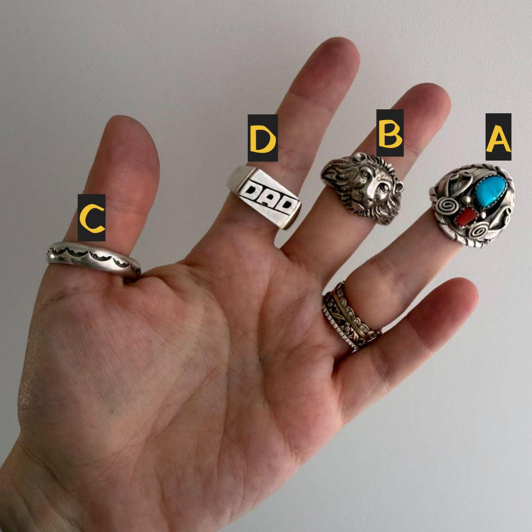 LIKE A LIVE // sterling silver rings in larger sizes